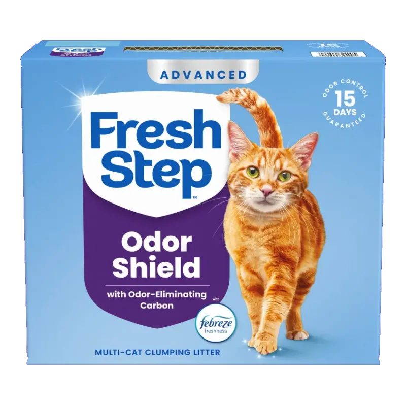 Boîte de litière agglomérante multi-chats Fresh Step Odor Shield Advanced