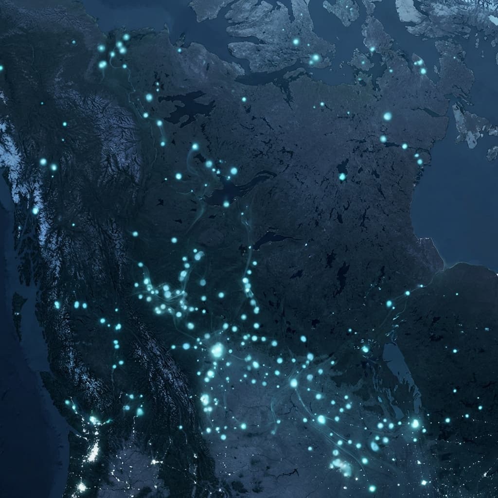 Carte des sites fédéraux documentés de contamination PFAS au Canada