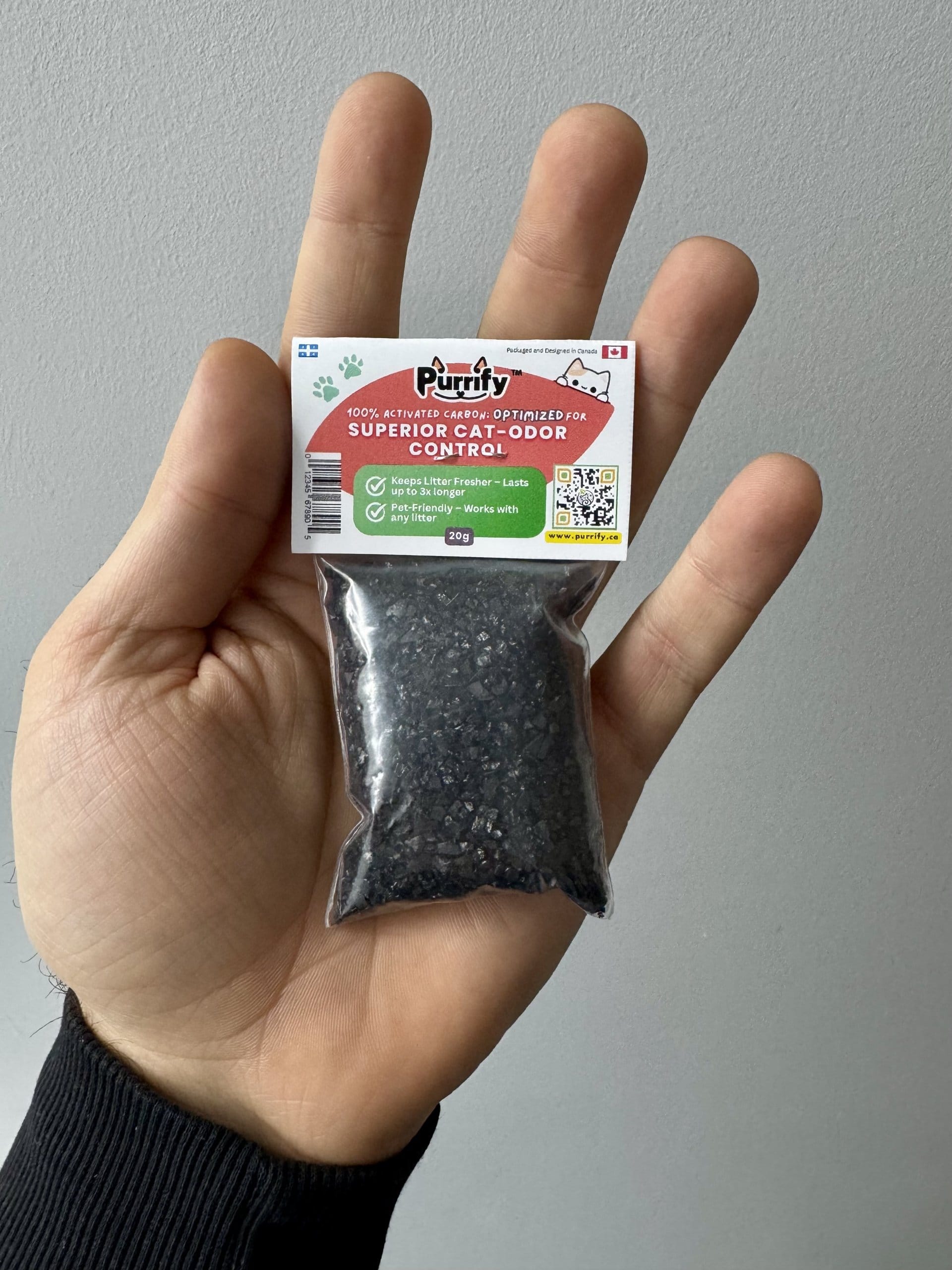 Sample Trial Size Bag of Purrify Cat Litter Additive