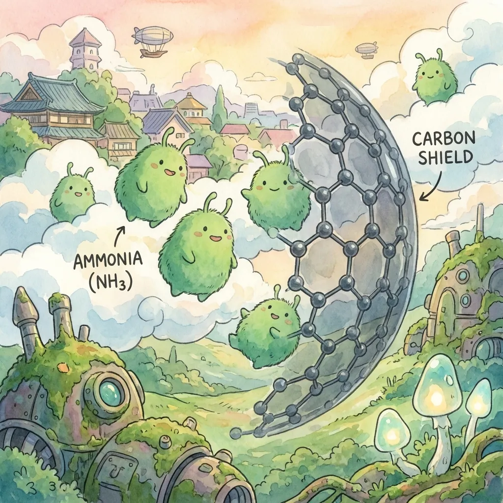 Diagram showing how bacteria breaks down urea into ammonia