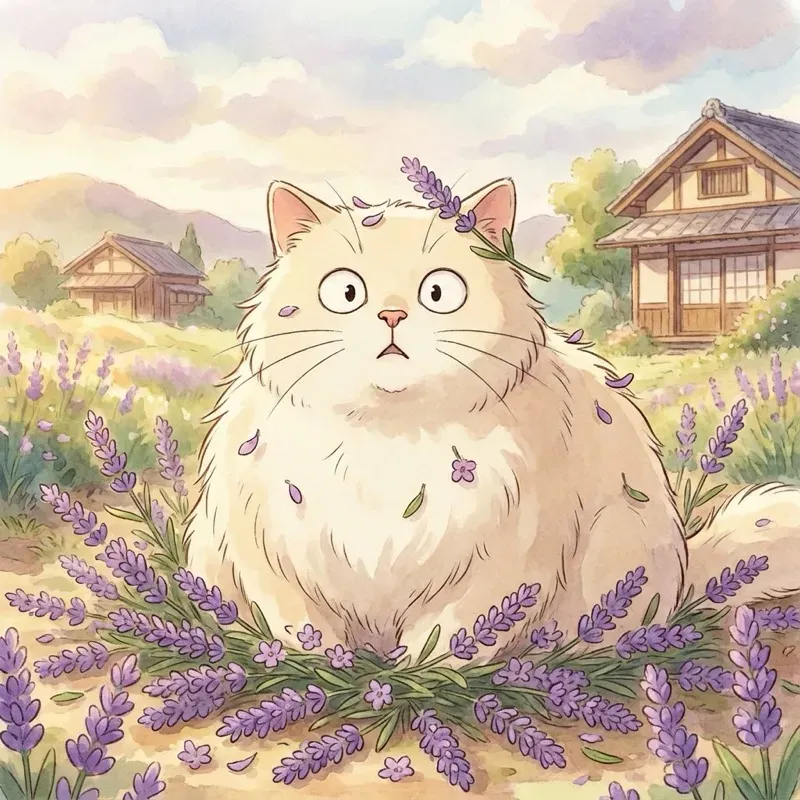 Chat se relaxant dans un environnement propre et frais