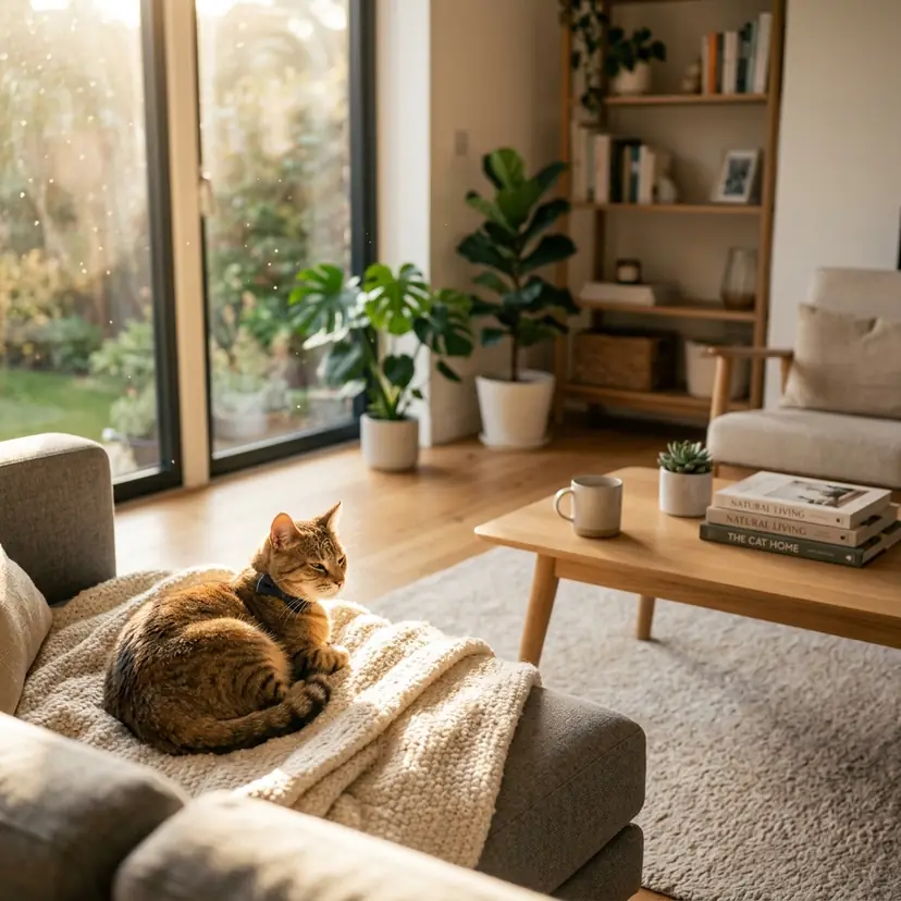 Pristine, freshly cleaned modern home environment highlighting the benefits of unscented litter deodorizers