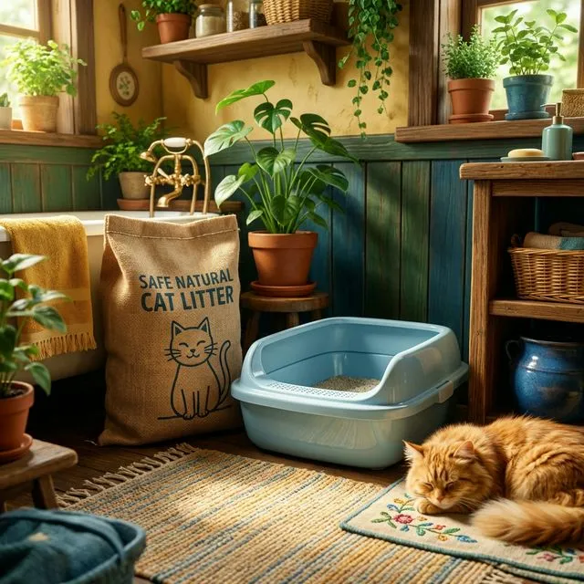 Differents types de litiere naturelle pour chat compares