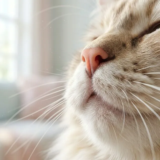 Cat's sensitive nose requires fragrance-free litter deodorizer