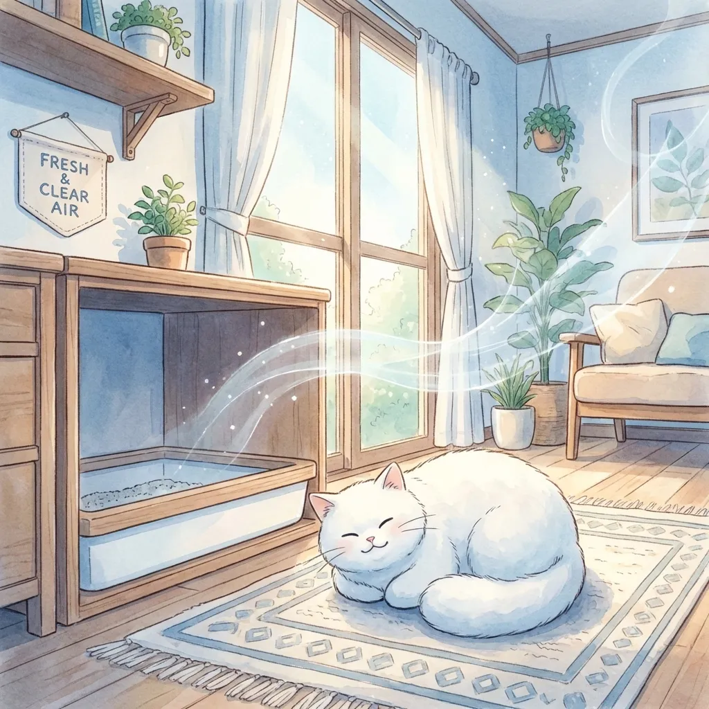 Various unscented cat litter types including clay, natural, and crystal options